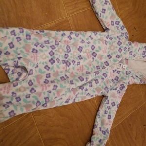 Hooded fleece coveralls